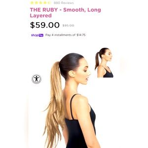 PrettyParty Dirty Blonde Ruby Hair Extension Ponytail